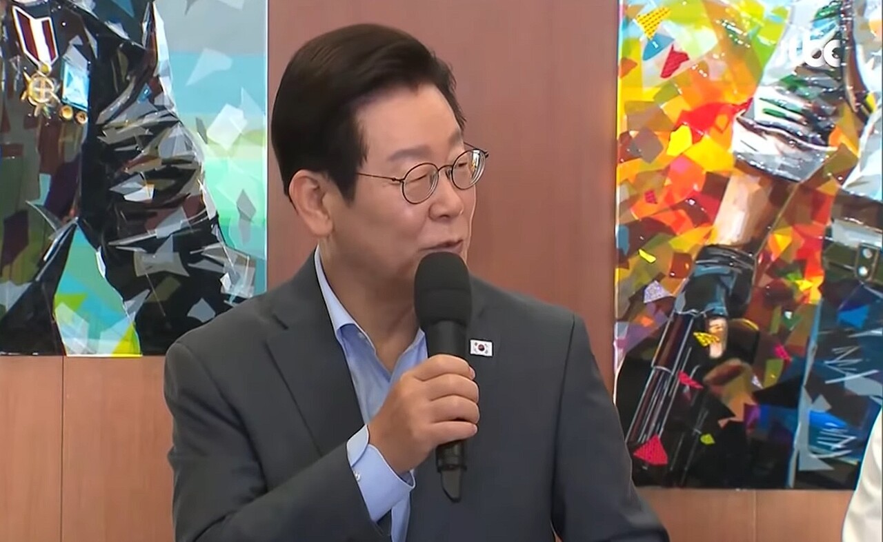 K-게임 현장 간담회에서 발언하는 이재명 대통령. 사진=문화체육관광부