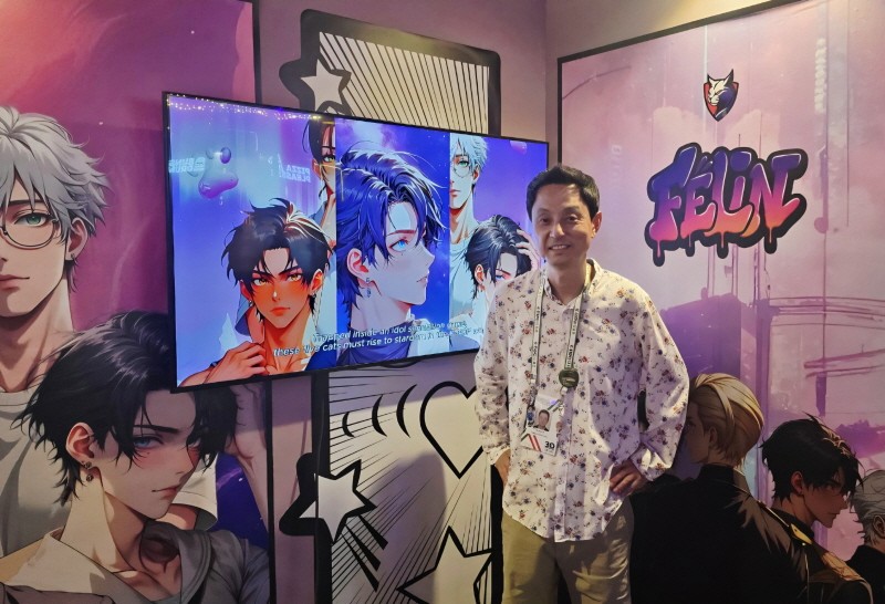 이선진 네이콘 대표이자 자회사 AI미디어 전문기업 루몽스튜디오 대표. 사진=이선진