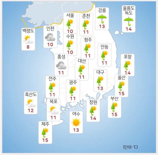 기상청= 오늘 오후 날씨